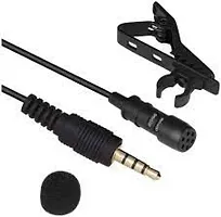 Collar Mic 3.5MM Jack Voice Recording Filter Mic for Youtubers,Video Recording,  Etc(black)-thumb1