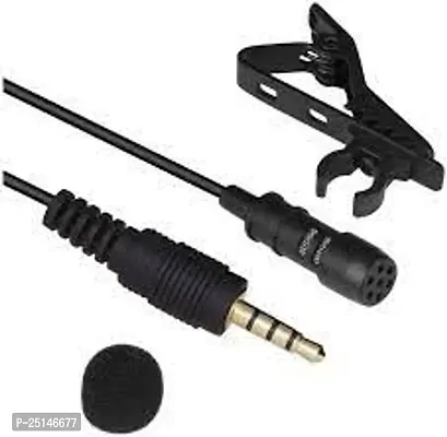 Collar Mic 3.5MM Jack Voice Recording Filter Mic for Youtubers,Video Recording,  Etc(black)-thumb2