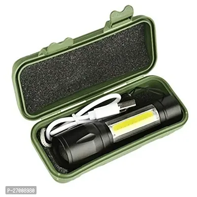 Portable LED Flashlight USB Rechargeable 3 Modes Light Flashlight PACK OF 1-thumb4