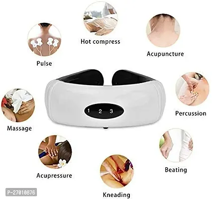 Neck Massager with 6 Modes 16 Levels for Pain Relief Vertebra Impulse PACK OF 1