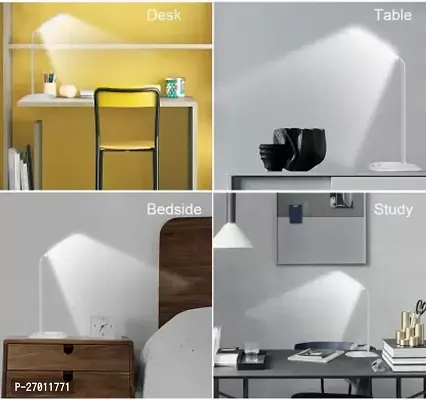 Study Reading Dimmer Led Table Lamps White Desk Light Lamp PACK OF 1