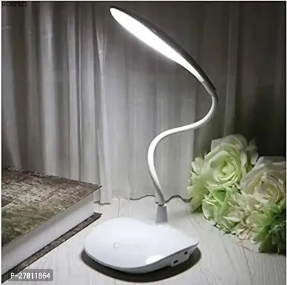 Table Lamp Study Reading Lamp USB Rechargeable Led Touch Led Lamp - White Table Lamp PACK OF 1-thumb0