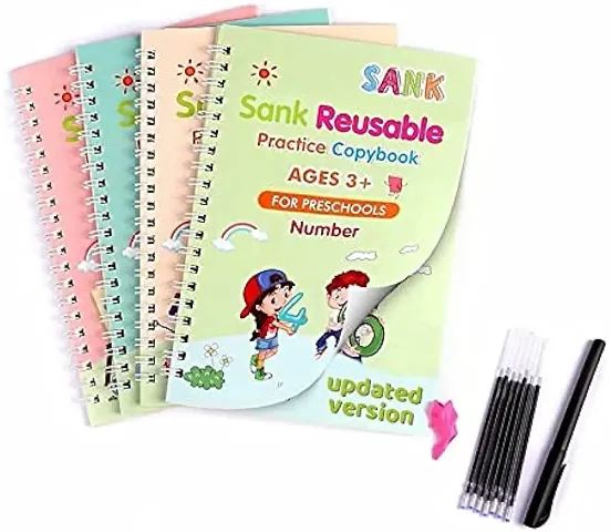 magic practice copy book Alphabet Number Drawing Math Reusable magic books(pack of 1)