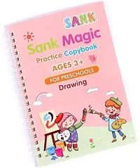 magic practice copy book Alphabet Number Drawing Math Reusable magic books(pack of 1)-thumb1