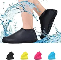 Non-slip Waterproof Shoe Covers Portable Rain Boots Rainproof Shoes Cover(pack o 1)-thumb2