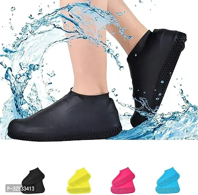 Non-slip Waterproof Shoe Covers Portable Rain Boots Rainproof Shoes Cover(pack o 1)-thumb3