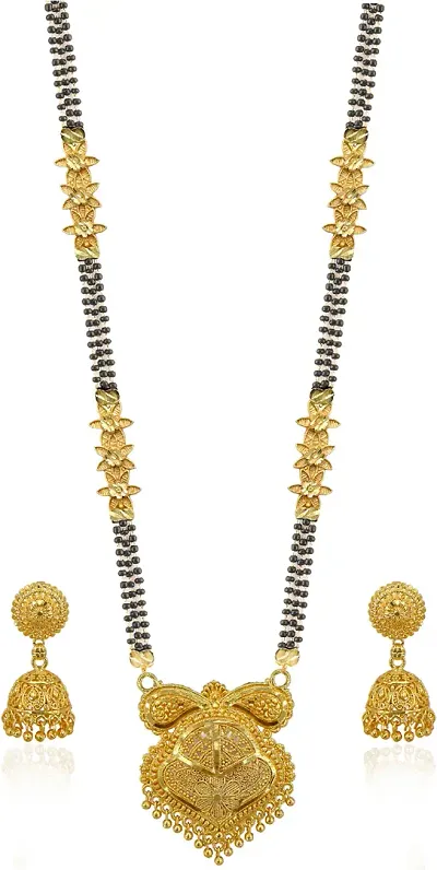 Combo Of Mangalsutra Necklace Sets Pendant With Earrings