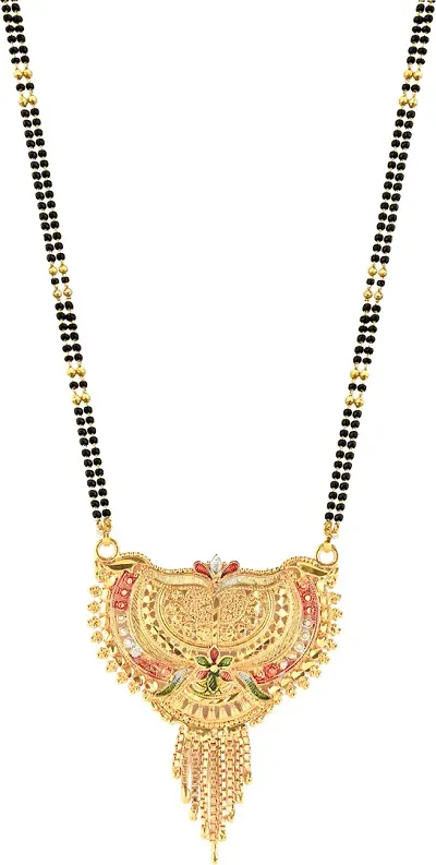 Gorgeous Gold Plated Brass Mangalsutra For Women