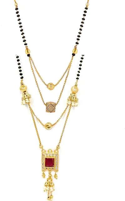 Traditional Gold Plated Mangalsutras Combo Of 2