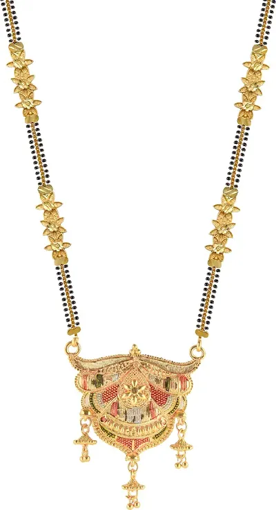 Stylish Gold Plated Brass Mangalsutra For Women