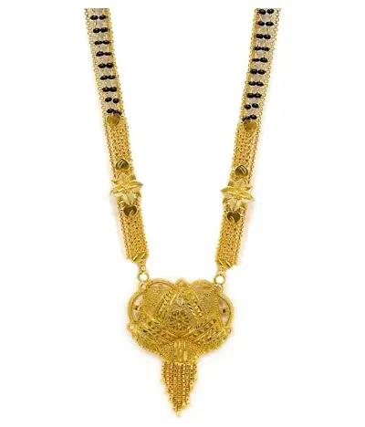 Beautiful Gold Plated Brass Mangalsutra For Women