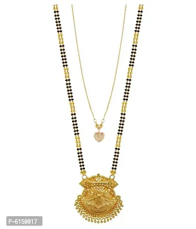 Traditional Necklace Pendant Hand Meena 30Inch Long And 18Inch Short Mangalsutra For Women