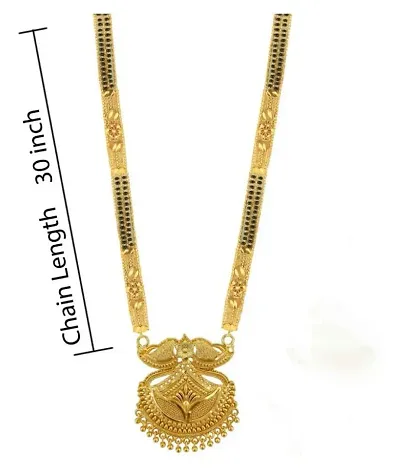 Stylish Golden Brass Mangalsutra For Women