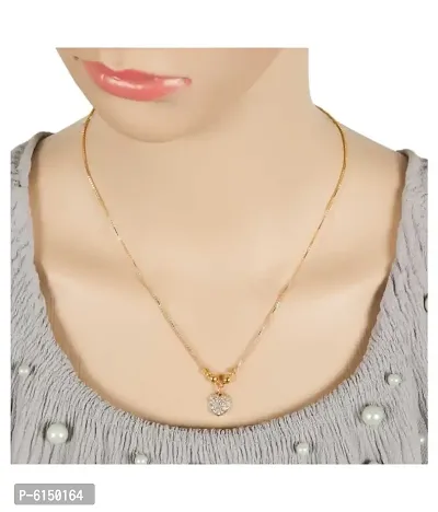 Traditional Gold Plated Single Heart Glorious Hand Meena 26 Inch Long And 18 Inch Short Combo Of 2 Mangalsutra For Women