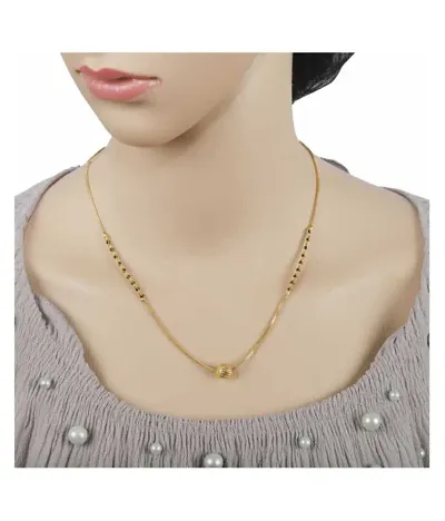 Classy Shimmering Brass Mangalsutra For Women