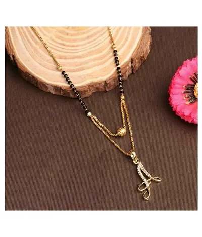 Shimmering Plated Brass Mangalsutra For Women