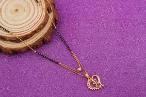 Beautiful Gold Plated Alphabetic Later Mangalsutra Special For Women-thumb1