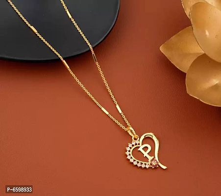Beautiful Gold Plated Alphabetic Later Mangalsutra Special For Women-thumb2