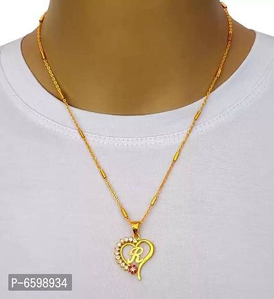 Beautiful Gold Plated Alphabetic Later Mangalsutra Special For Women-thumb2