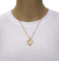 Beautiful Gold Plated Alphabetic Later Mangalsutra Special For Women-thumb1