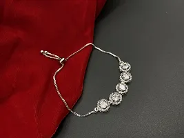 Beautiful Silver American Diamond Bracelet Special For Women-thumb1