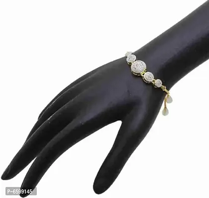 Beautiful Golden American Diamond Bracelet Special For Women-thumb2