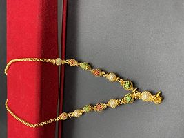 Golden Brass Antique Necklaces  Chains   Mangalsutras For Women-thumb1