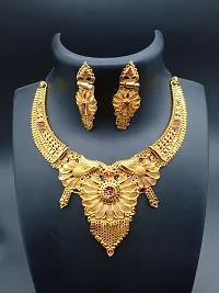 Golden Brass Jewellery Sets For Women-thumb1