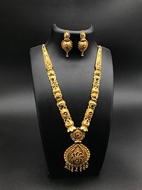 Alloy Golden Designer Necklace Set-thumb2