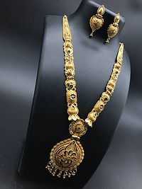 Alloy Golden Designer Necklace Set-thumb1