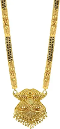 Traditonal Brass Gold-Plated Mangalsutra Pack Of 2 For Women-thumb1