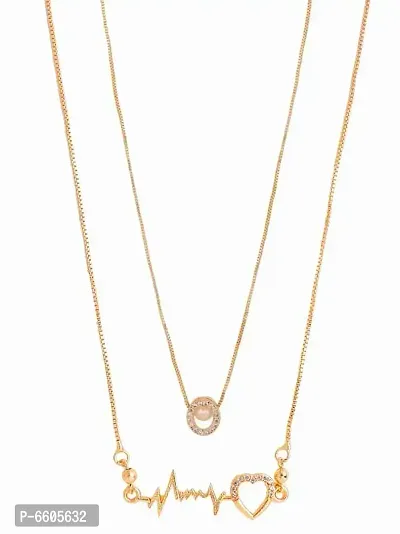 Traditonal Brass Gold-Plated Mangalsutra Pack Of 2 For Women
