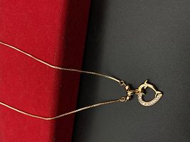 Elegant Gold Plated American Diamond Pendal Neklace Chain For Women-thumb1