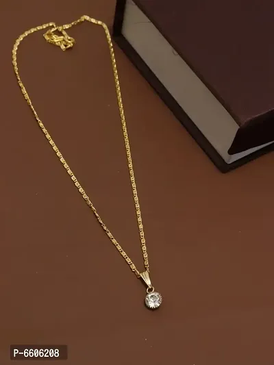 Golden Alloy Antique Necklaces  Chains Mangalsutras For Women-thumb0