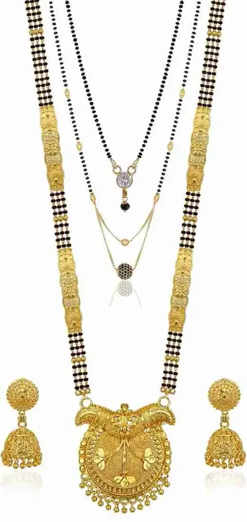 Heavy Traditional Wear Brass Magalsutra Sets