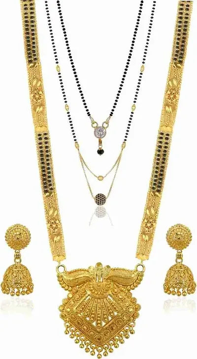 Heavy Traditional Wear Brass Magalsutra Sets