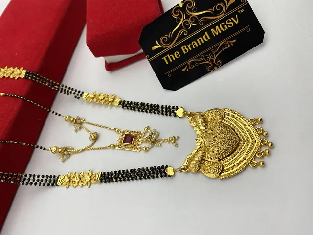 Combo Of 2 Trendy Golden Brass Necklace