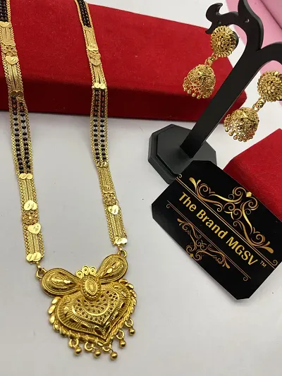 Traditional Gold Plated Brass Magalsutra
