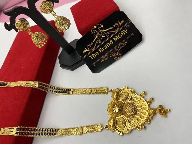 Traditional Gold Plated Brass Magalsutra