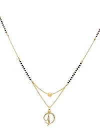 ldquo;Drdquo; Letter American Diamond Gold Plated Mangalsutra-thumb3