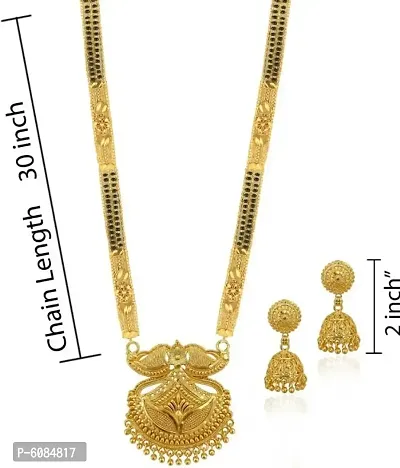 Golden Alloy Jewellery Sets For Women-thumb4