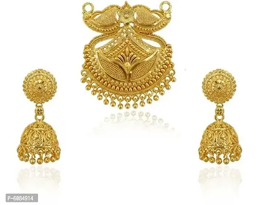 Brass Gold-plated Jewel Set  (Gold)-thumb2
