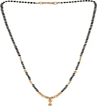 One Gram Gold Plated Beautiful Necklace Chain For Woman and Girls Alloy Mangalsutra-thumb1