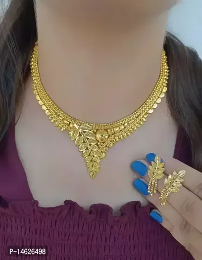 Brass Gold-plated Gold Jewel Set-thumb2