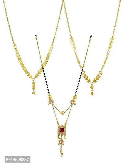 Gold Plated Aolly  mangalsutra