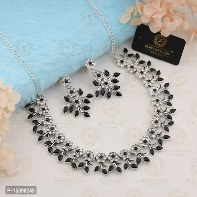 Beautiful Black Necklace Se For Womens-thumb0