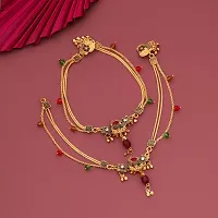 Attractive And Unique Gold Plated Anklet For Womens-thumb1