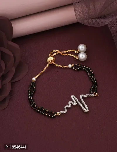 Stylish Heartbeat Type Bracelet For Womens-thumb0