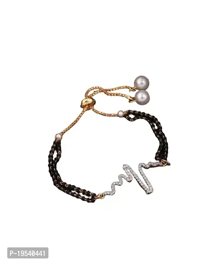 Stylish Heartbeat Type Bracelet For Womens-thumb2