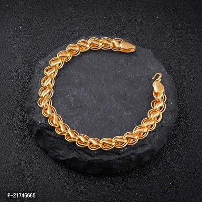 BEAUTIFUL GOLD CHAIN WITH GOLD BRACELET COMBO FOR MENS-thumb4